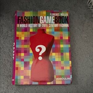 Assouline Fashion Game Book with Red and Multicolor Cover